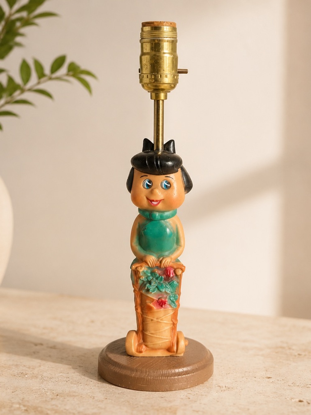 RARE Betty Rubble lamp 1961 approx 12-14” tall